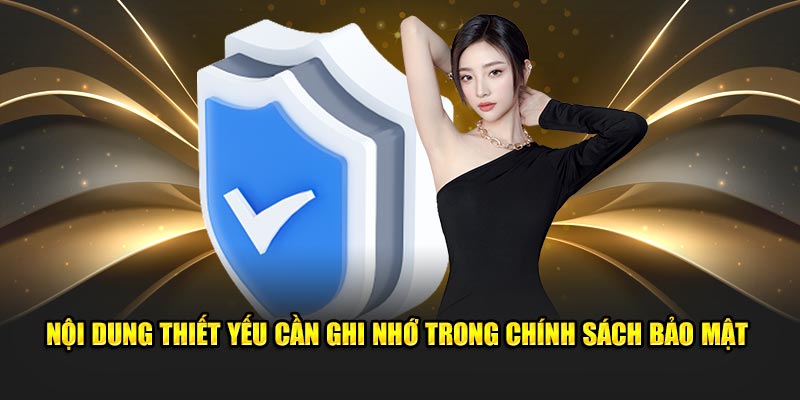 noi dung thiet yeu can ghi nho trong chinh sach bao mat